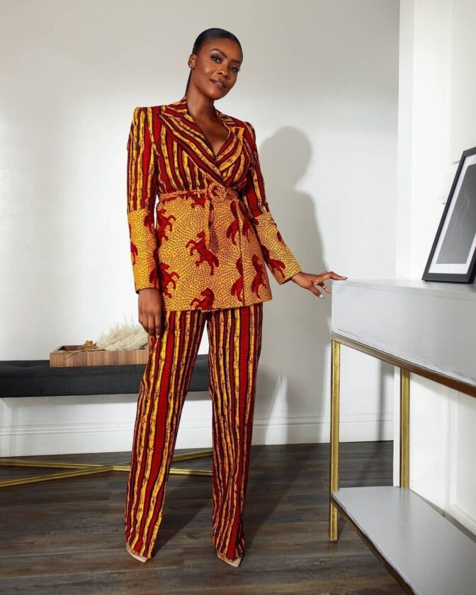 SHENBOLEN Women African Print Pants Ankara Style Print Pants(A,Small) at  Amazon Women's Clothing store