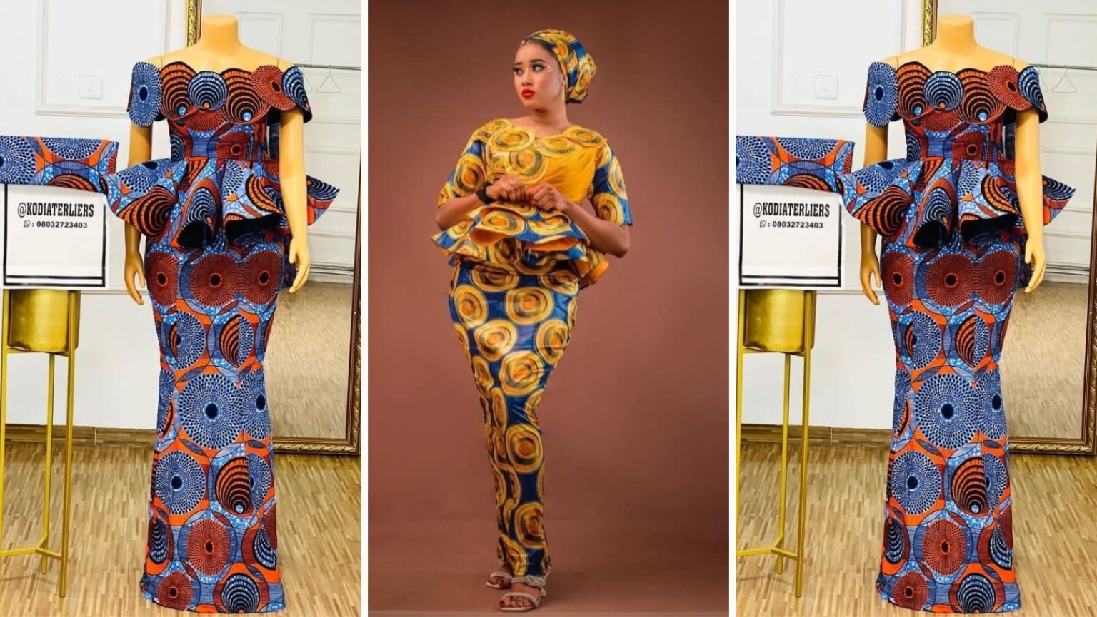 Stunning and Best Ankara Skirt and Blouse Styles. - Ladeey