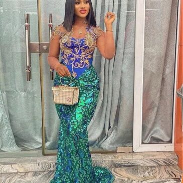 Latest Aso Ebi Gown Styles for Wedding 2021. - Ladeey