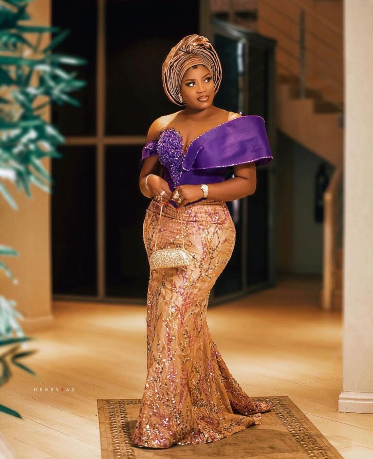 Latest and Best Aso Ebi Styles 2022 for Ladies. - Ladeey