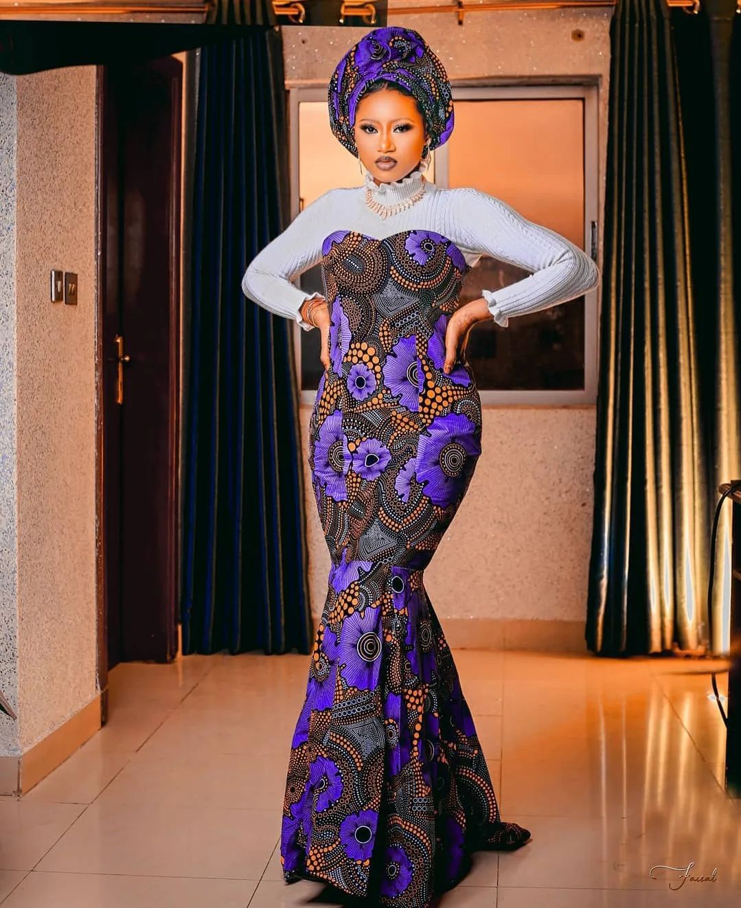 2022 Latest and Unique Ankara Gown Styles. - Ladeey
