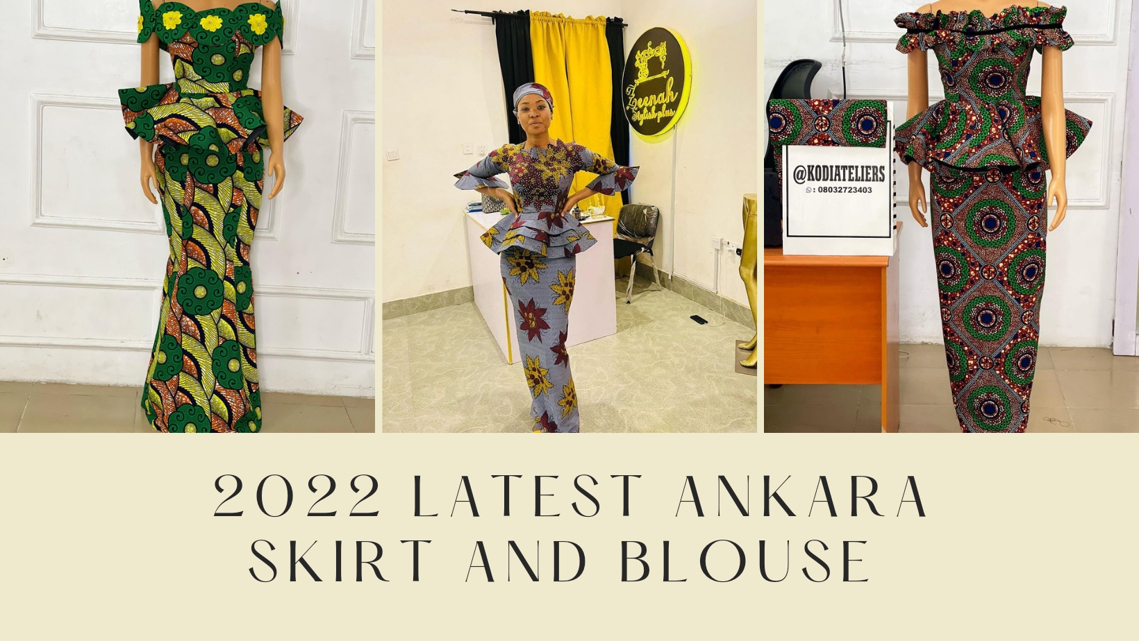 Ankara Skirt and Blouse