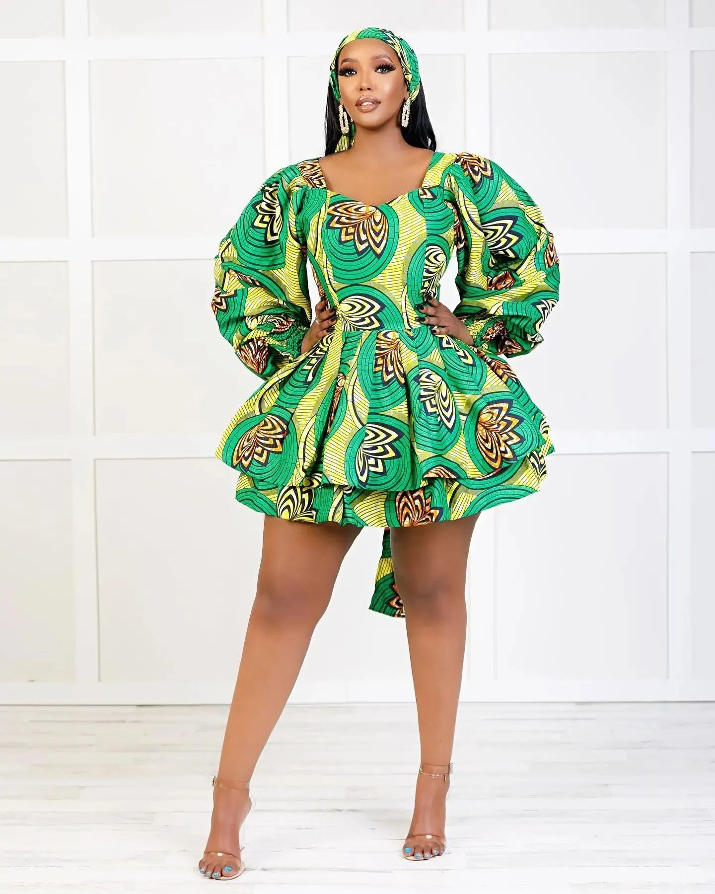 2022 Latest Styles: Simple Ankara Short Dresses. - Ladeey