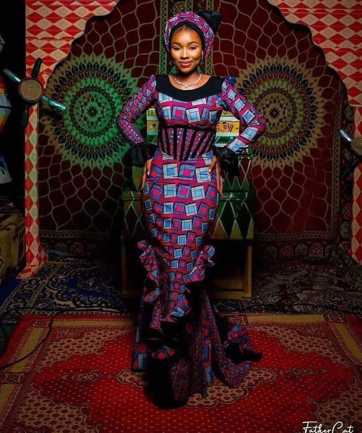 2022 Latest and Simple Long Gown Styles for Ankara. - Ladeey