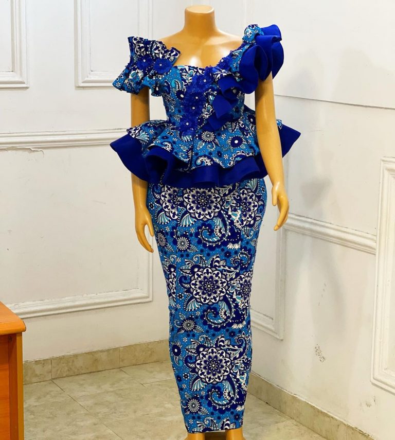 2022 Ankara Styles: Beautiful Skirt and Blouse - Ladeey