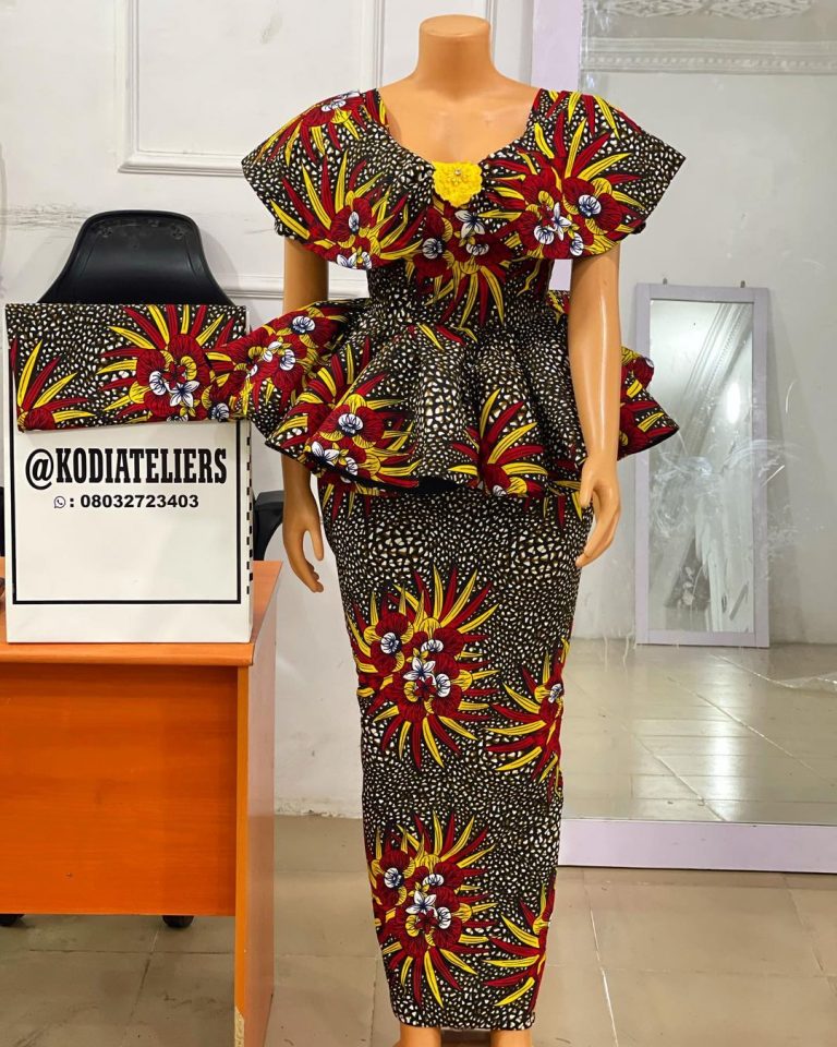 2022 Ankara Styles: Beautiful Skirt and Blouse - Ladeey