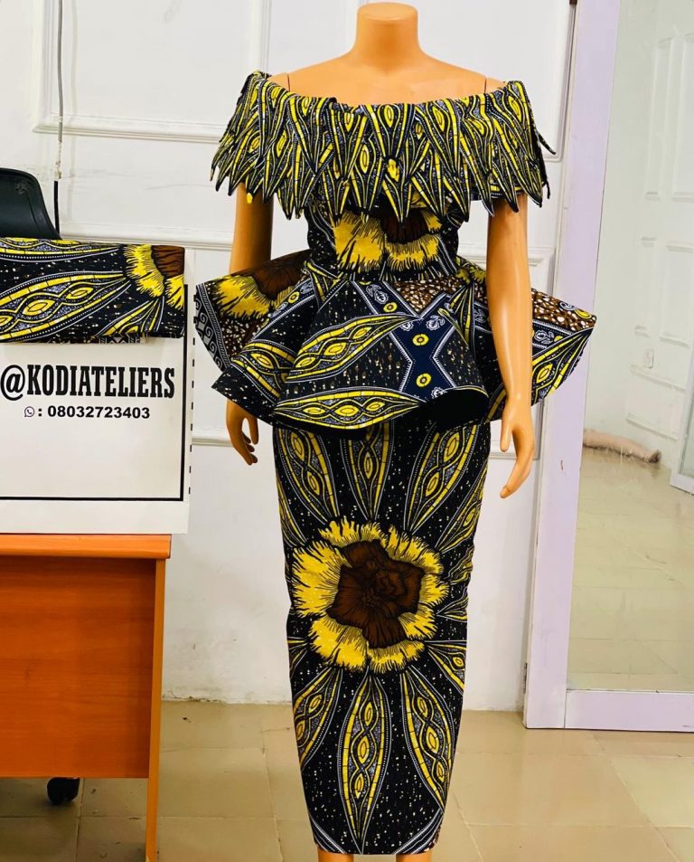 2022 Ankara Styles: Beautiful Skirt and Blouse - Ladeey