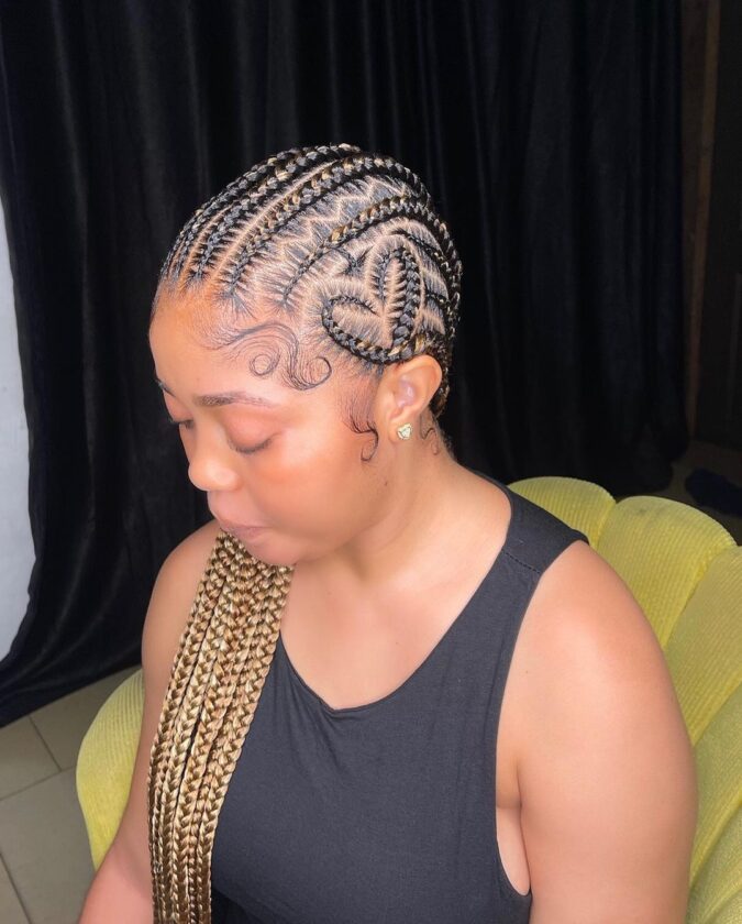Ghana-weaving hairstyle