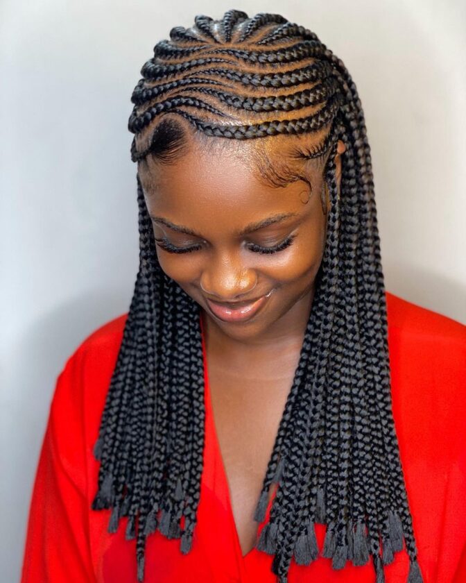 Ghana-weaving hairstyle