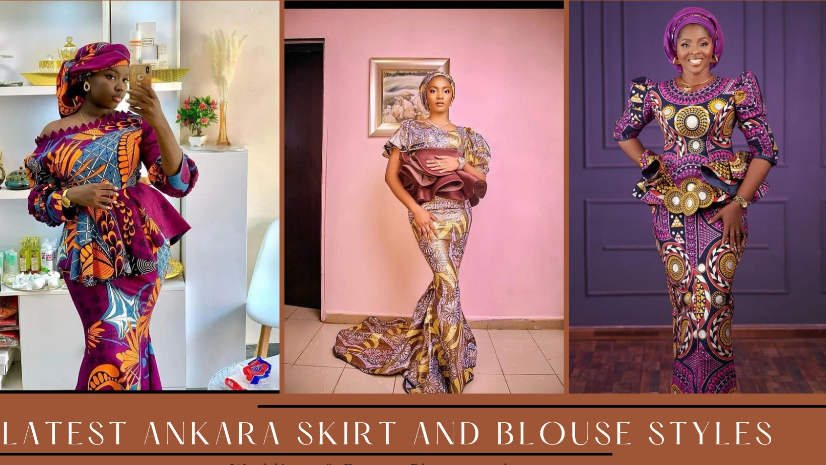 Ankara skirt and blouse