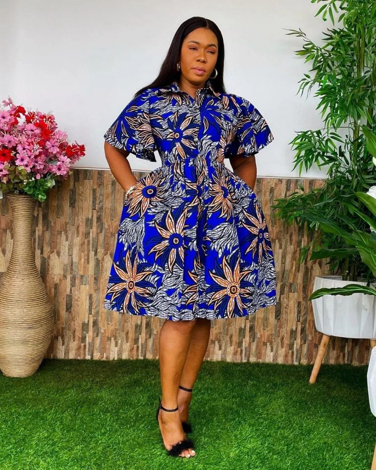 2022 Latest and Smart Ankara Short Gown Styles. - Ladeey