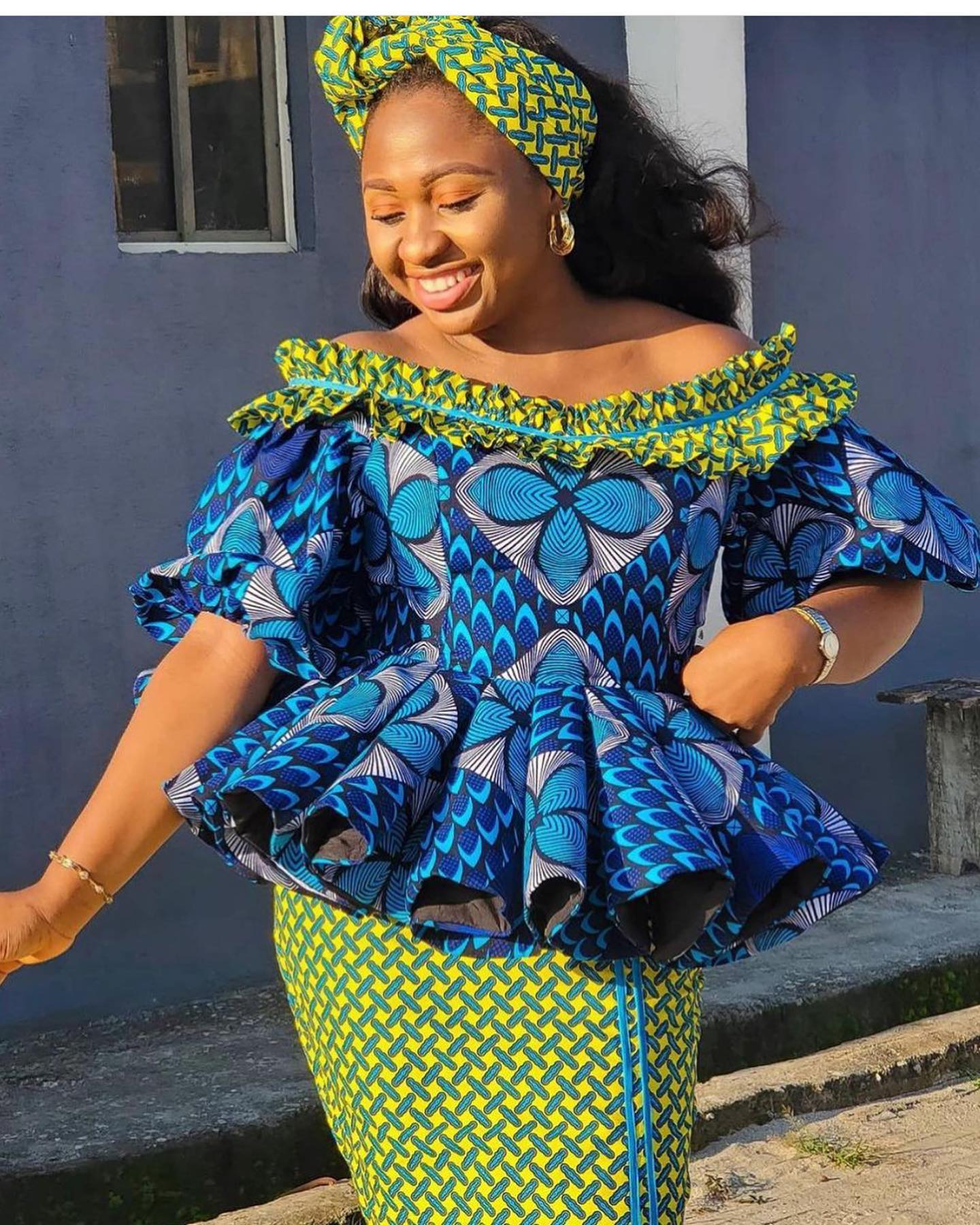 Latest Ankara Skirt And Blouse Designs For Ladies