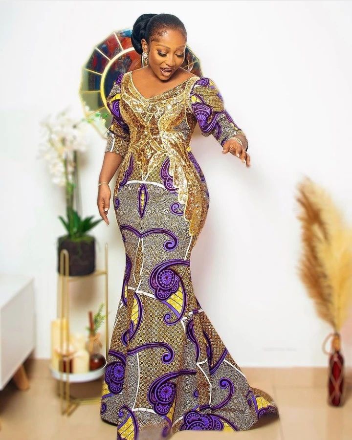 2022 Ankara Styles Latest And Simple Gown Styles Ladeey