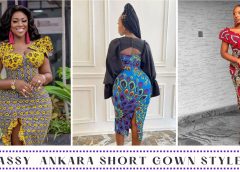 Classy and Latest Ankara Short Gown Styles 2022.