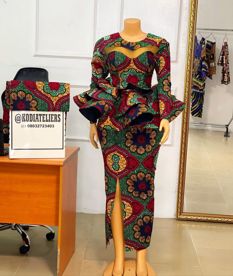 2022 Latest and Best Ankara Skirt and Blouse Styles. - Ladeey