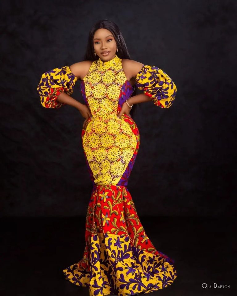 2022 Latest and Best Owambe Gown Styles for Ankara Print. - Ladeey
