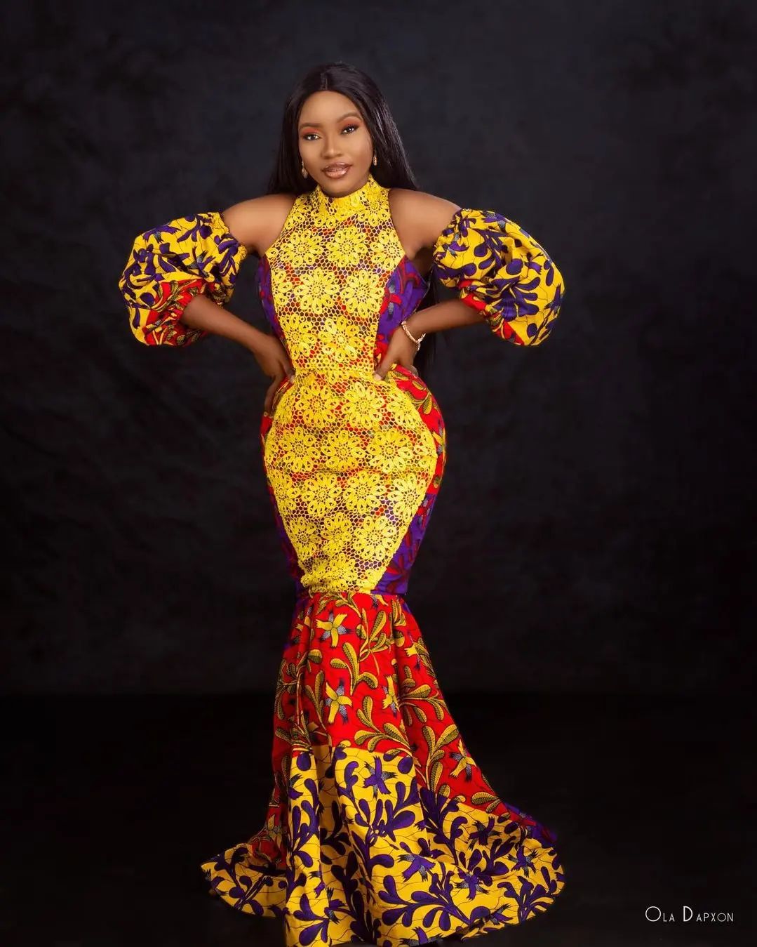 2022 Latest and Best Owambe Gown Styles for Ankara Print. - Ladeey