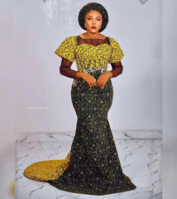 Best Owambe Gown Styles for Ankara Print.