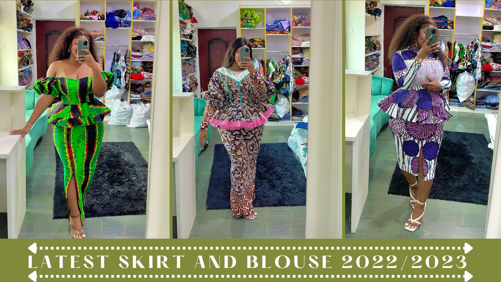 2022/2023 Latest Skirt and Blouse