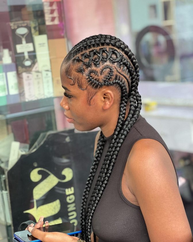 Latest and Beautiful Cornrow Styles for Ladies 2023.
