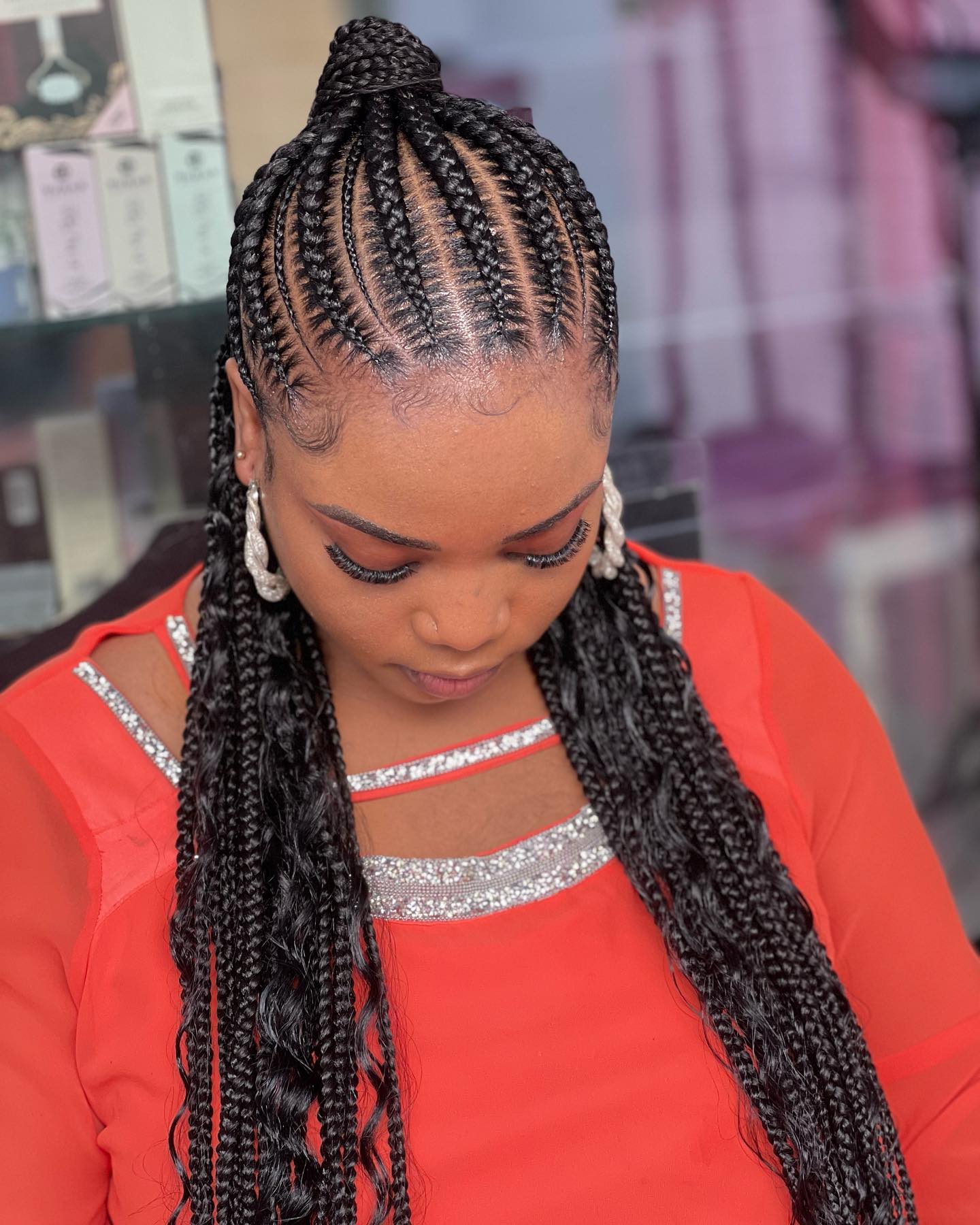Latest and Beautiful Cornrow Styles for Ladies 2023. - Ladeey