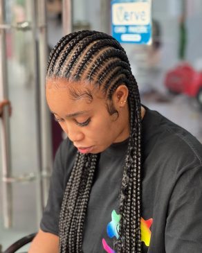 Latest and Beautiful Cornrow Styles for Ladies 2023. - Ladeey