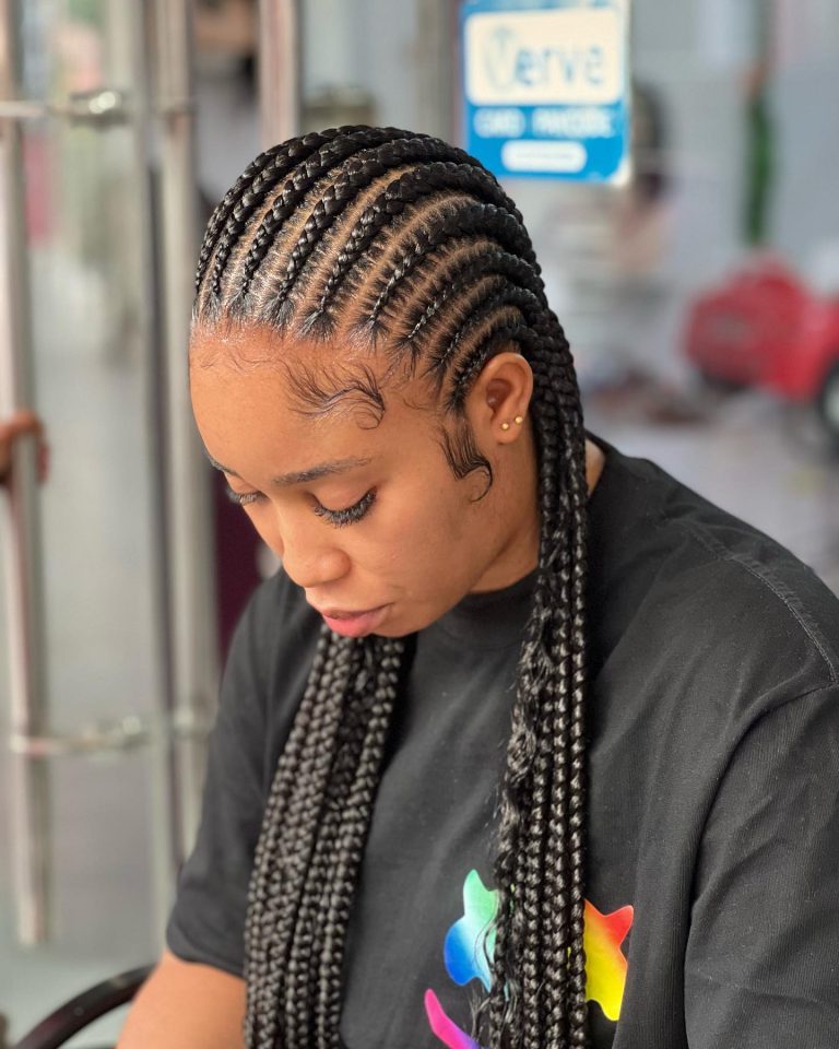 Latest and Beautiful Cornrow Styles for Ladies 2023. - Ladeey