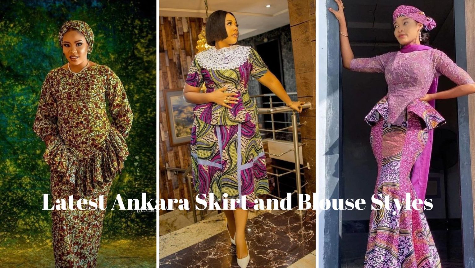 Best and Latest Ankara Skirt and Blouse Styles. - Ladeey