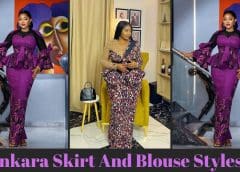 Latest And Best Skirt And Blouse Styles For Ankara.
