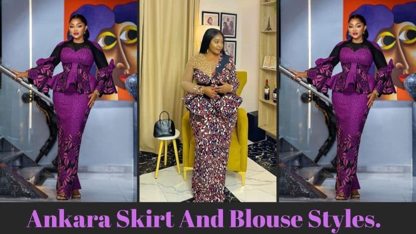 Ankara Skirt And Blouse Styles.