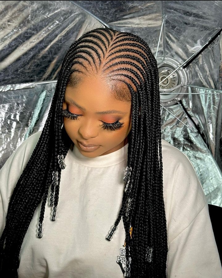 Latest And Beautiful Cornrow Styles For Ladies. - Ladeey