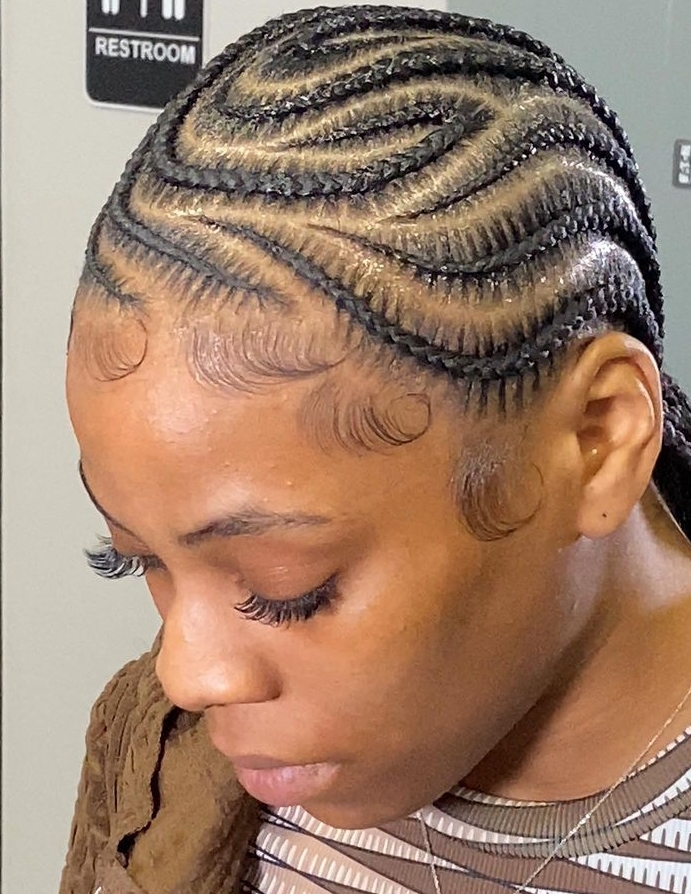 Latest And Beautiful Cornrow Styles For Ladies. - Ladeey