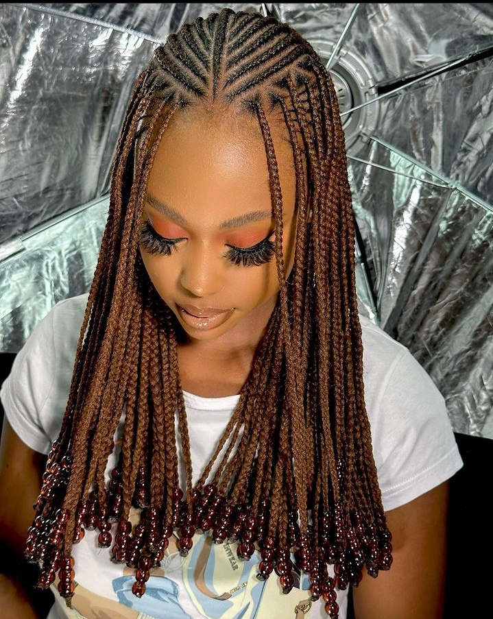 Latest And Best Pictures Of Cornrow Hairstyles 2024. - Ladeey