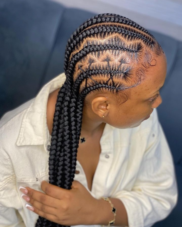 Latest And Best Pictures Of Cornrow Hairstyles 2024. - Ladeey