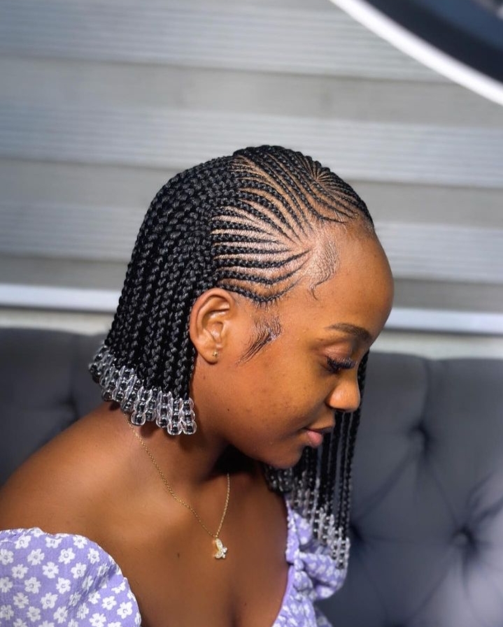 Latest And Best Pictures Of Cornrow Hairstyles 2024. - Ladeey