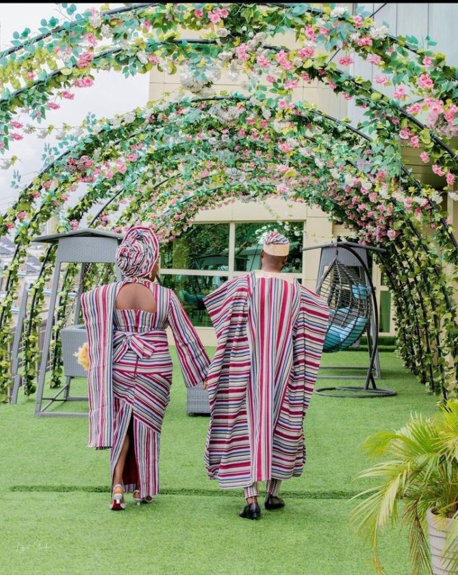 Aso-Oke Styles For Couples.