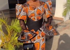 Elegant And Beautiful Ankara Gown Styles For Ladies.