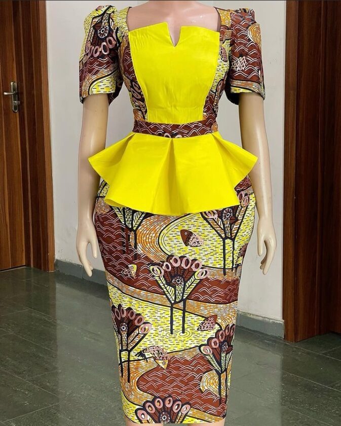 Ankara Skirt and Blouse 