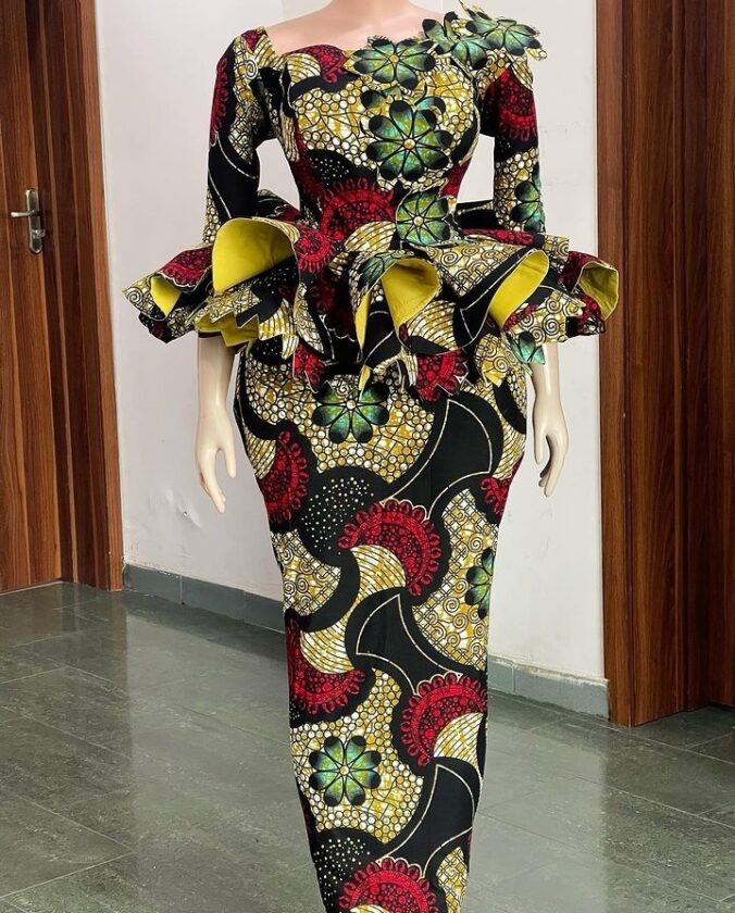 Ankara Skirt and Blouse 