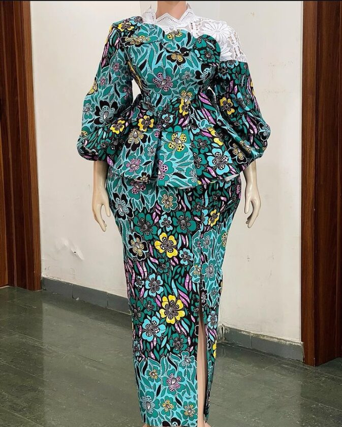 Ankara Skirt and Blouse 