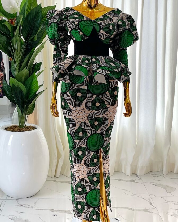 Ankara Skirt and Blouse