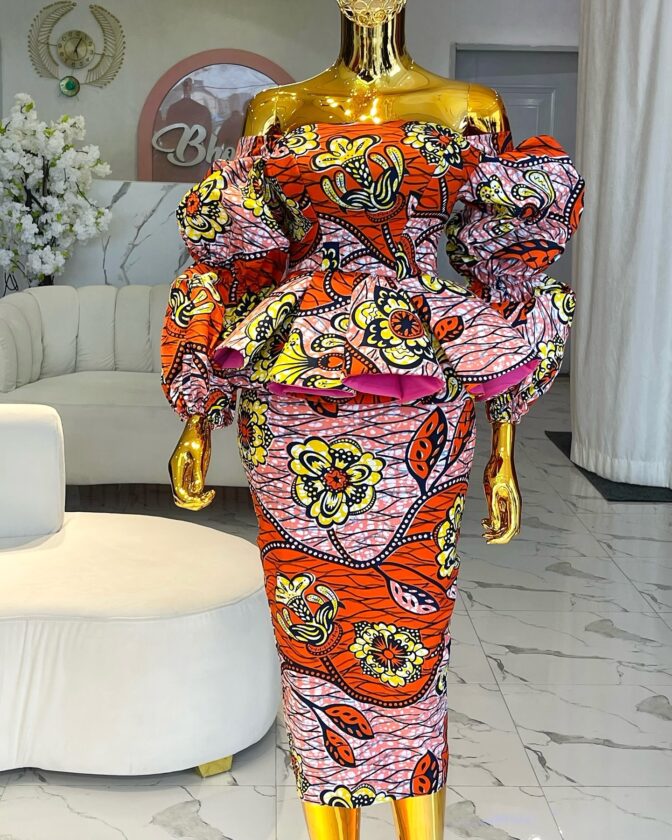 Ankara Skirt and Blouse